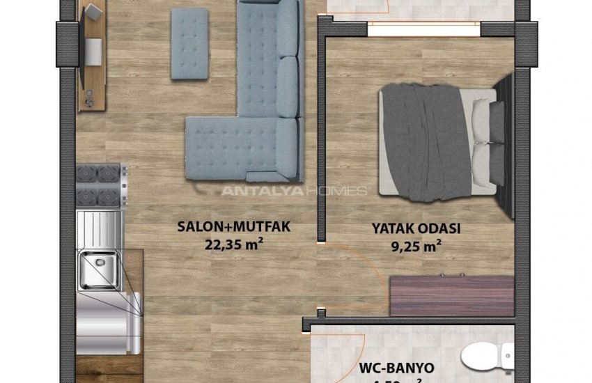 Квартиры в Новостройке Рядом с Пляжем в Коньяалты, Анталия 12