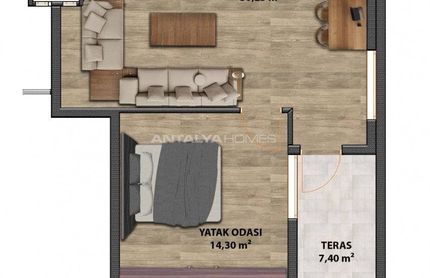 Квартиры в Новостройке Рядом с Пляжем в Коньяалты, Анталия 11