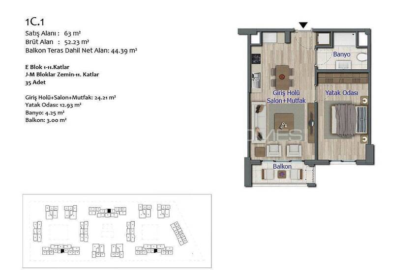 Appartements Complexe Ville Intelligente Et Tramway Antalya 35
