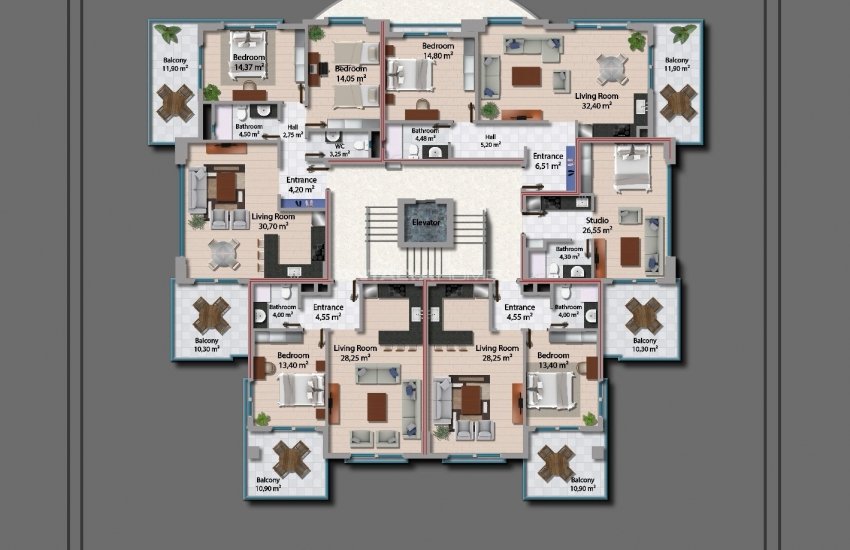 Lovely Alanya Apartments 100 M to the Sandy Beach 52