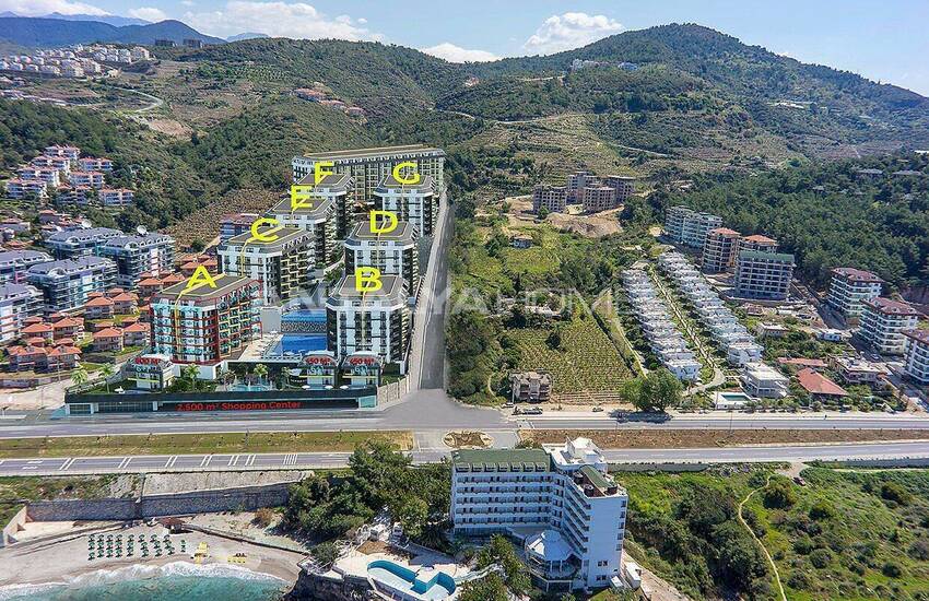 Key-ready Flats in a Complex with Private Beach in Kargicak Alanya 47