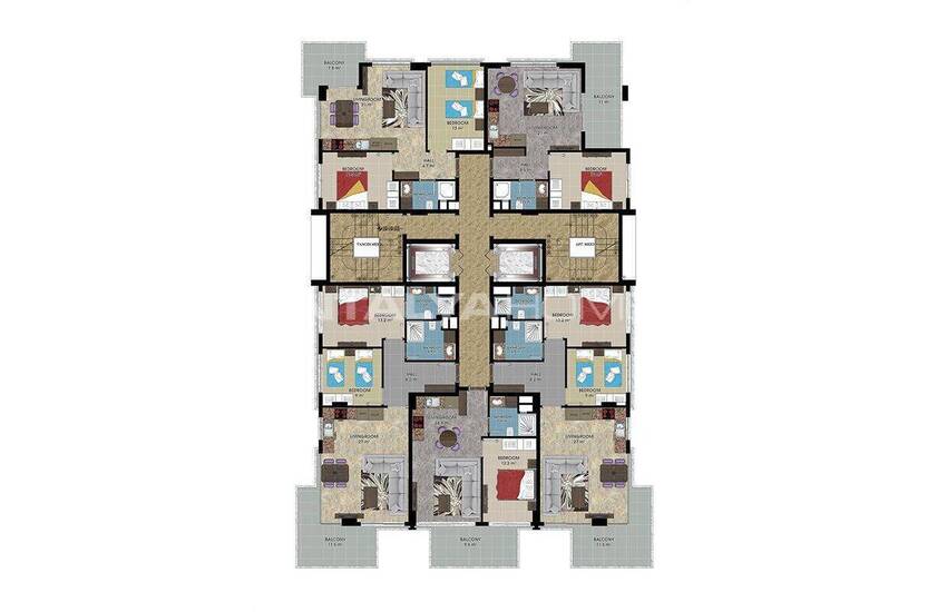 Alanya Mahmutlar’da Denize Sıfır Yeni Daireler 34