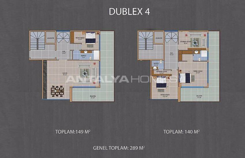 Zee En Natuur Zicht Duplex Appartementen In Alanya Centrum 31