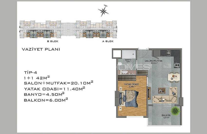 Avsallar Alanya’da Doğa ve Deniz Manzaralı Yeni Daireler 36