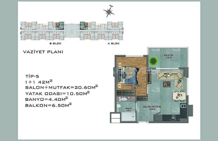 Avsallar Alanya’da Doğa ve Deniz Manzaralı Yeni Daireler 37