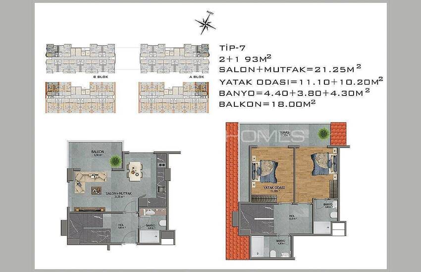 Avsallar Alanya’da Doğa ve Deniz Manzaralı Yeni Daireler 39