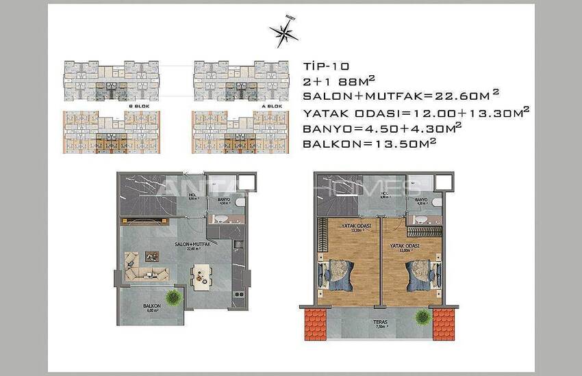 Avsallar Alanya’da Doğa ve Deniz Manzaralı Yeni Daireler 42