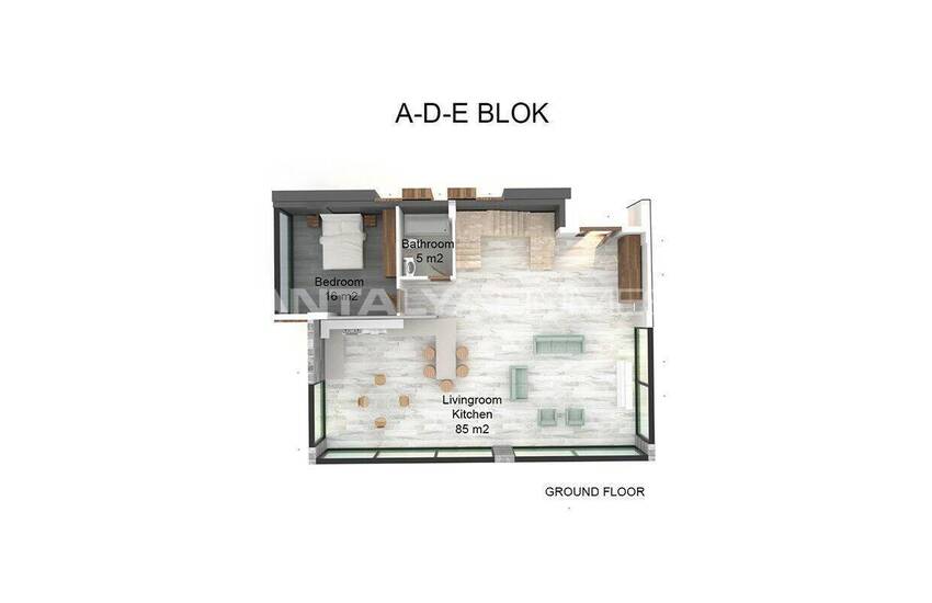 Отличные отдельные виллы с видом на море в Каргыджаке, Алания 24