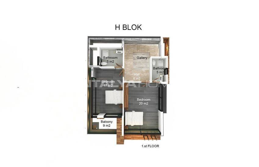 Отличные отдельные виллы с видом на море в Каргыджаке, Алания 27