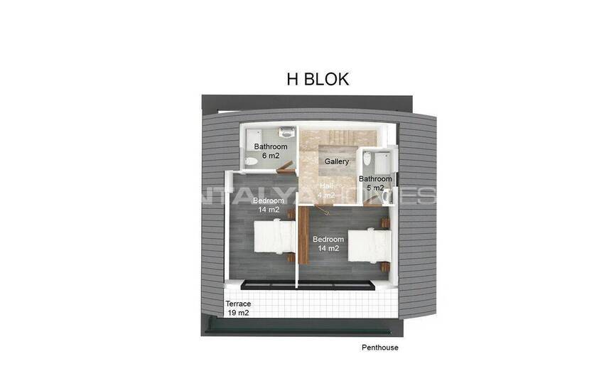 Отличные отдельные виллы с видом на море в Каргыджаке, Алания 28