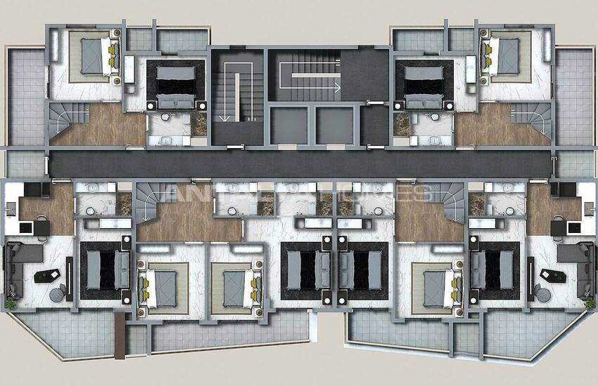 Exklusiva Fastigheter I Deluxe-komplexet I Alanya 36