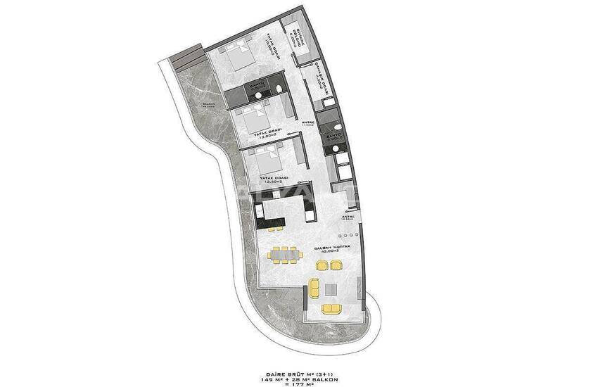 Luxueux Appartements Avec Vue Sur Mer À Kargicak Alanya 35