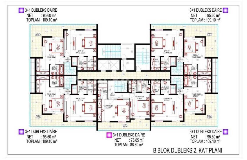 Zentrale Wohnungen 300 M Zum Meer In Mahmutlar Alanya 43