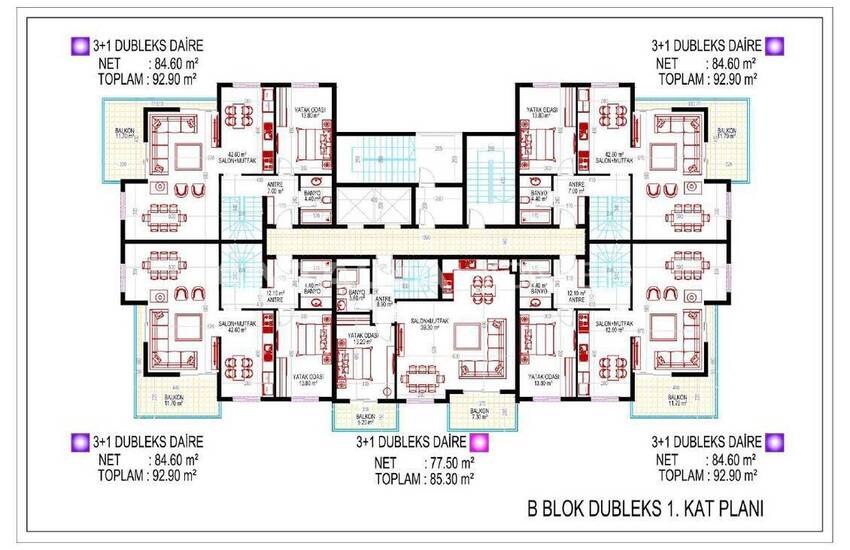 شقق مركزية تبعد 300 م عن البحر في محمودلار ألانيا 28