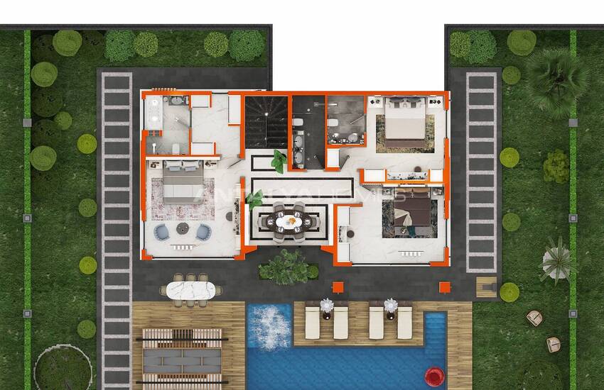 Ultra-lyxiga Villor Med Havsutsikt I Kargicak Alanya 15