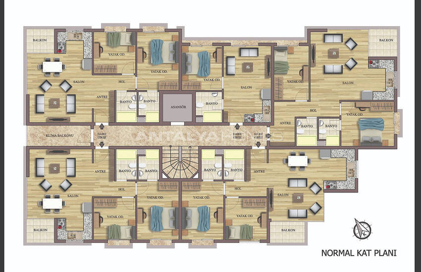 عقارات كونيالتي انطاليا على بعد 2.3 كم من الشاطئ 34