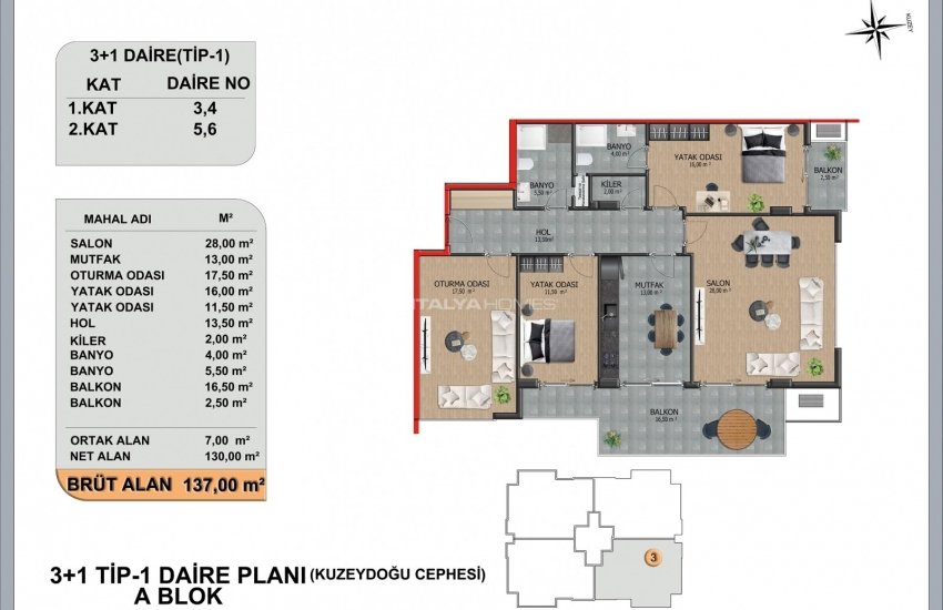 New Apartments in a Luxurious Complex in Alanya Oba 10