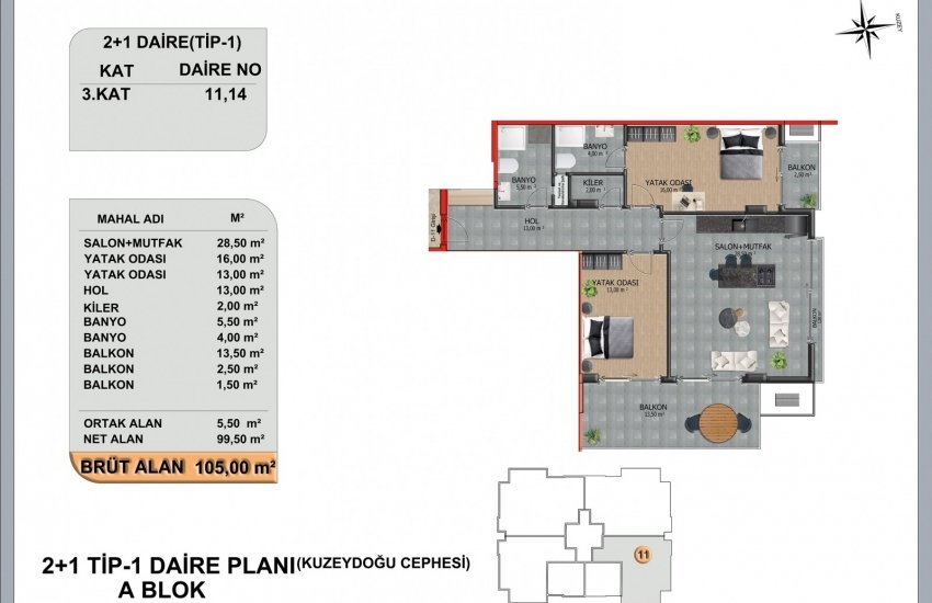 New Apartments in a Luxurious Complex in Alanya Oba 9