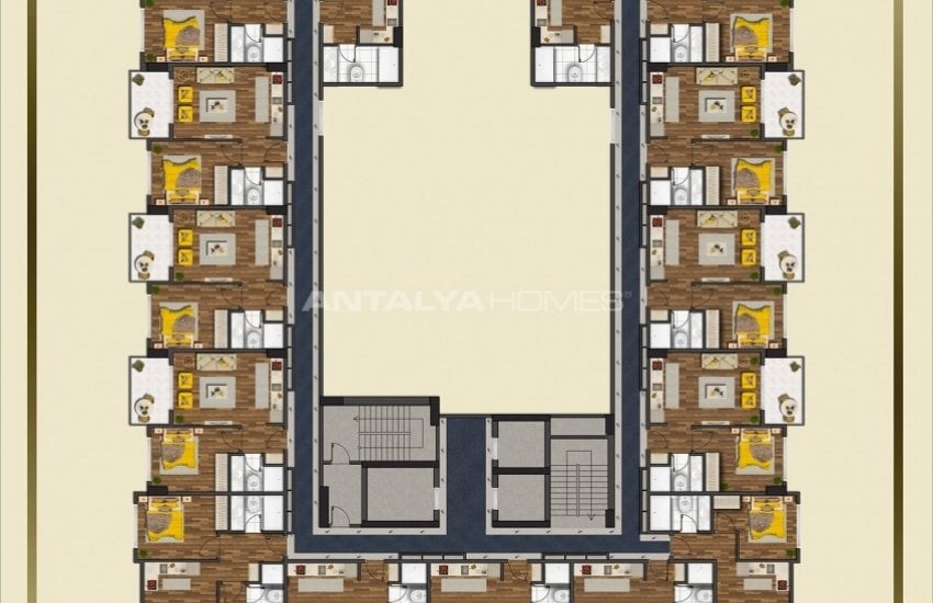 Privileged Real Estate 200 Mt to the Beach in Tosmur Alanya 25