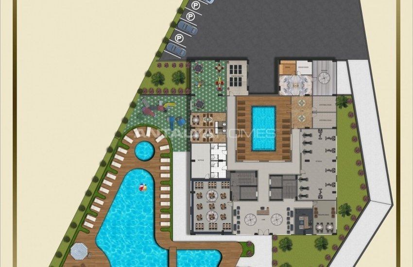 Privileged Real Estate 200 Mt to the Beach in Tosmur Alanya 20