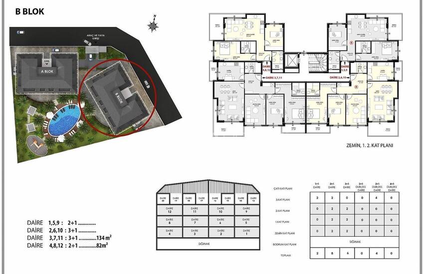 Новые Квартиры в Комплексе с Фитнесом и Сауной в Алании 51