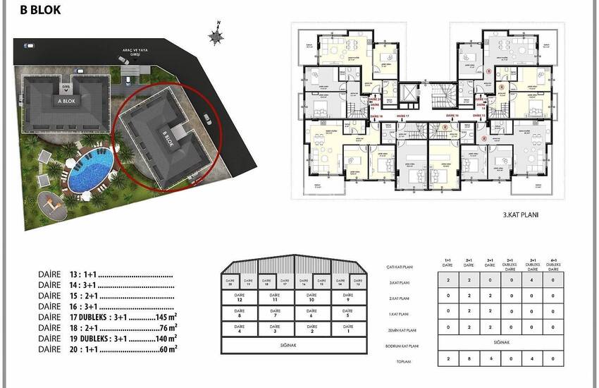 Новые Квартиры в Комплексе с Фитнесом и Сауной в Алании 52