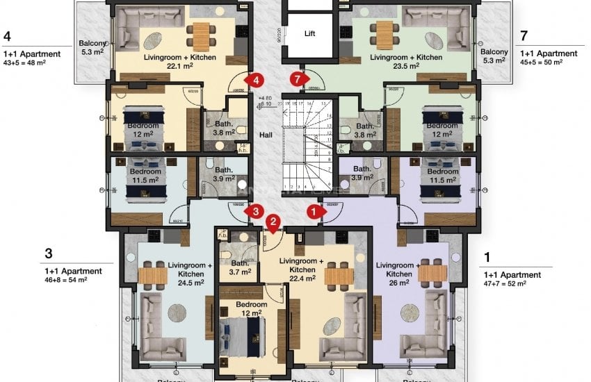 Brand New Flats Close to All Daily and Social Amenities 42