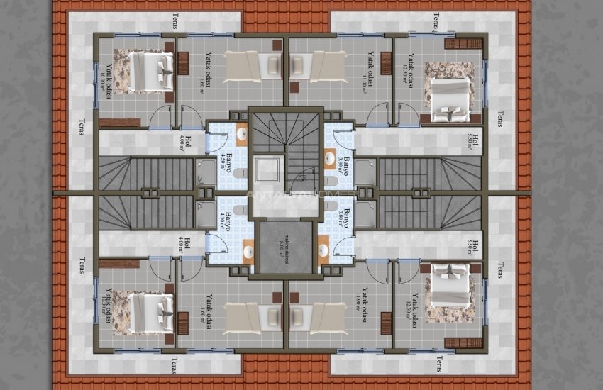 Luxury Flats in Alanya Close to All Amenities in Mahmutlar 29