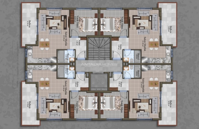 Luxury Flats in Alanya Close to All Amenities in Mahmutlar 30