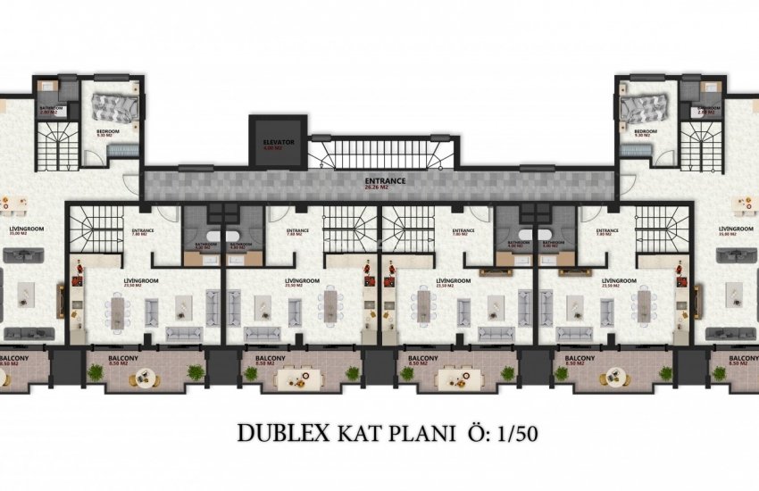 Elegantly Designed Apartments Close to All Amenities in Oba 28