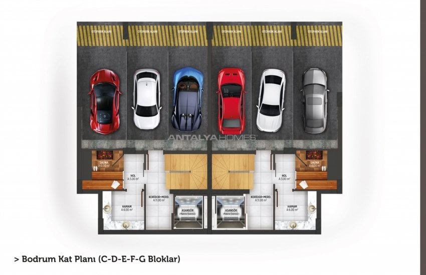 Konyaaltı Villas in Luxury Residential Complex 57