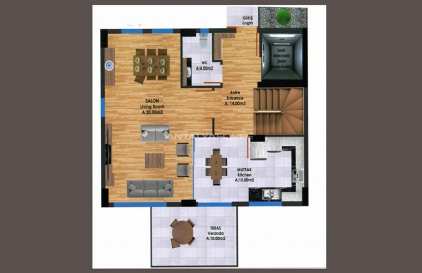 Capacious Villas in a Peaceful Area in Antalya Konyaaltı 43