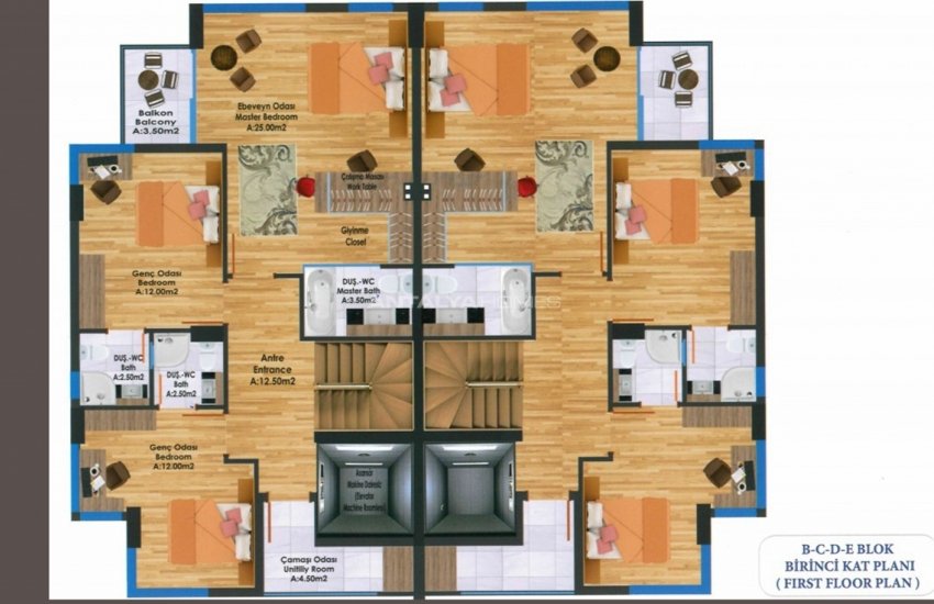 Capacious Villas in a Peaceful Area in Antalya Konyaaltı 47