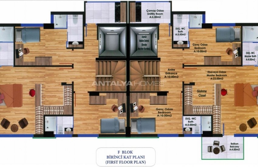 Capacious Villas in a Peaceful Area in Antalya Konyaaltı 51