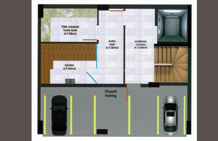 Capacious Villas in a Peaceful Area in Antalya Konyaaltı 42