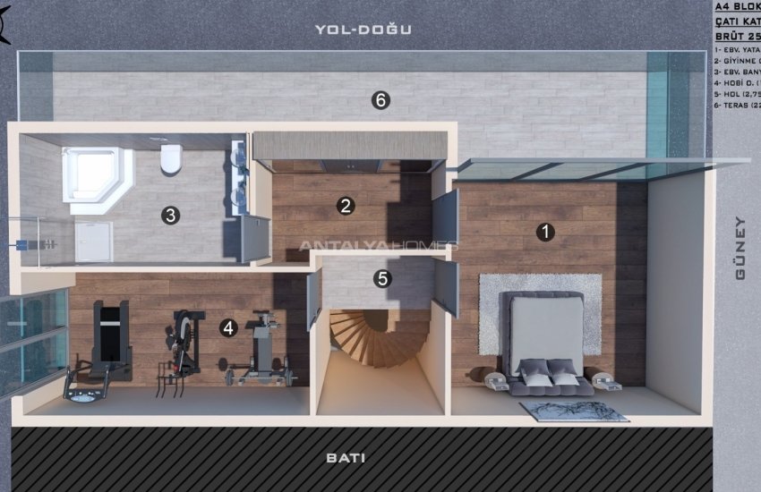 Новые Сдвоенные Виллы в Анталии с Видом на Природу 50