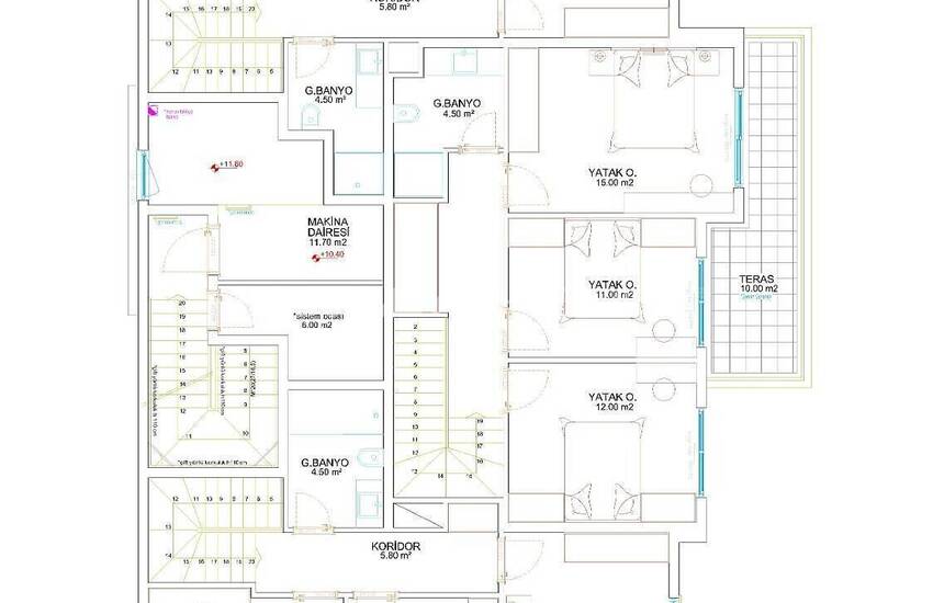 Centrally Located Apartments in a Peaceful Area in Belek 38