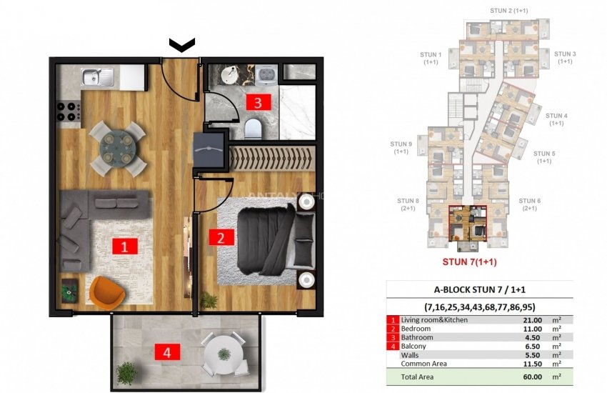 Элитная Недвижимость с Частным Пляжем в Алании, Махмутлар 34