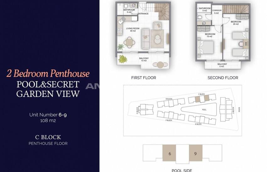 Avsallar'da Doğa Manzaralı Ultra Lüks Satılık Daireler 51