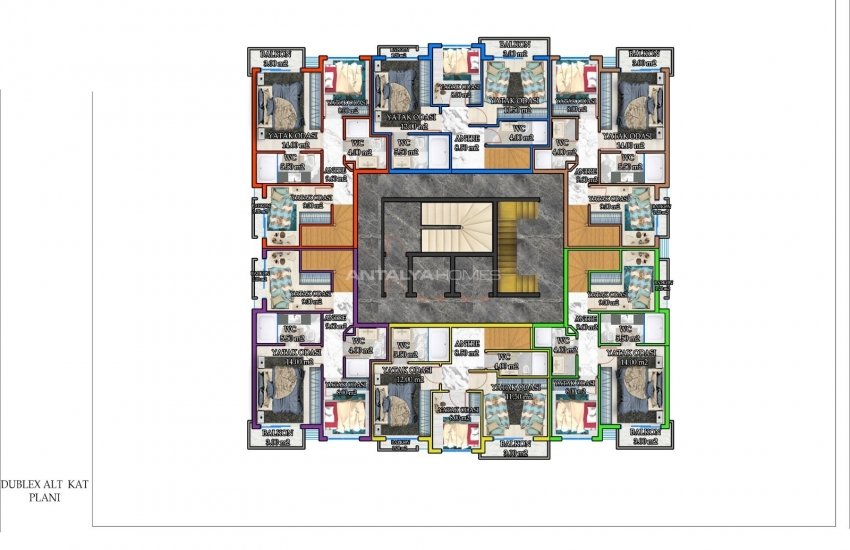 Luxurious Flats in a Complex with a Communal Pool in Alanya 24