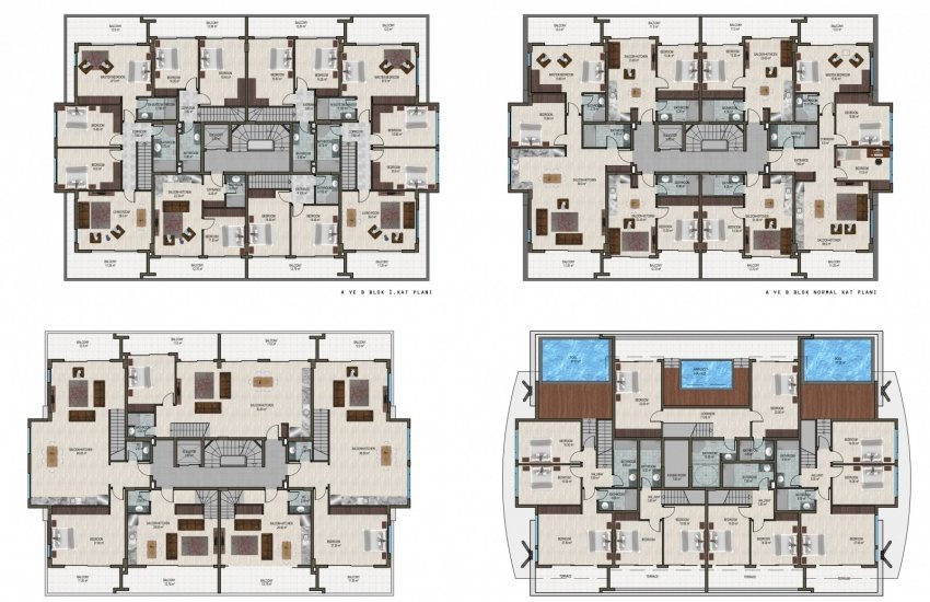 Full Activity Apartments with Swimming Pool in Kargicak 18