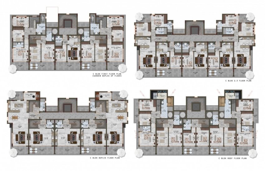 Full Activity Apartments with Swimming Pool in Kargicak 15