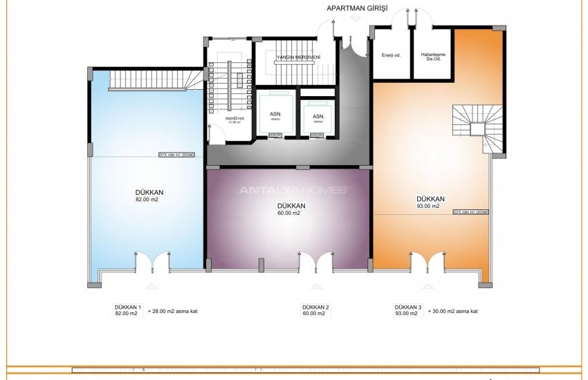 Properties in a Complex Close to Beach in Alanya Mahmutlar 22