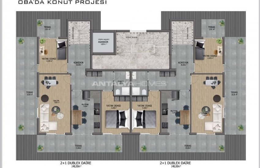 Well-located Investment Apartments for Sale in Alanya 16