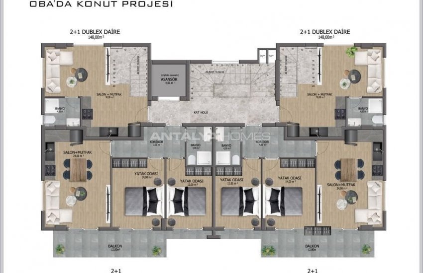 Well-located Investment Apartments for Sale in Alanya 17