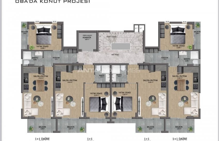 Well-located Investment Apartments for Sale in Alanya 15