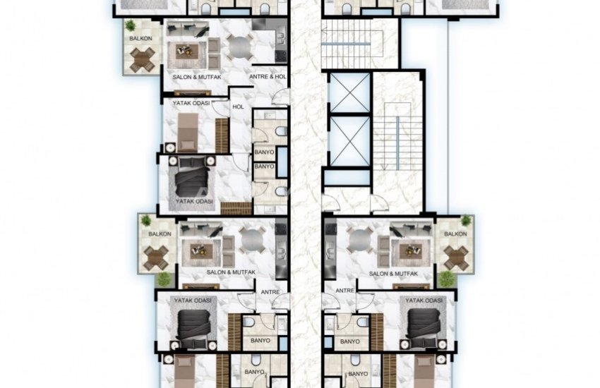 Modernly Designed Luxury Flats in Alanya Kestel with Pools 49