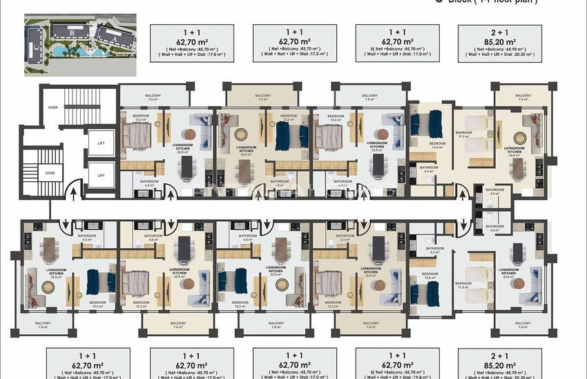 Moderna Deluxe -lägenheter Nära Stranden I Alanya 17