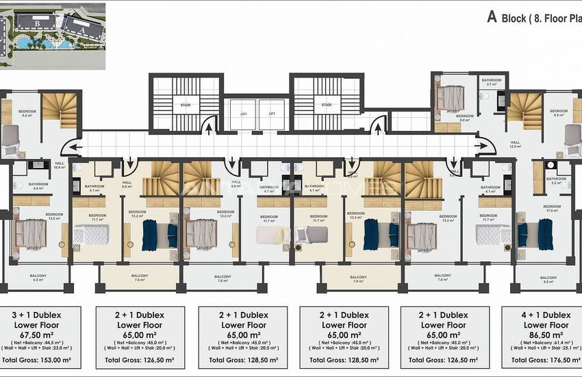 Moderna Deluxe -lägenheter Nära Stranden I Alanya 23