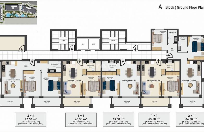 Moderna Deluxe -lägenheter Nära Stranden I Alanya 25